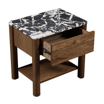 Camille Natural Stone Bedside Table