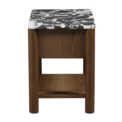 Camille Natural Stone Bedside Table