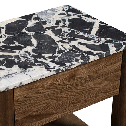 Camille Natural Stone Bedside Table