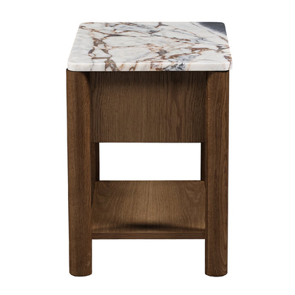 Camille Natural Stone Bedside Table