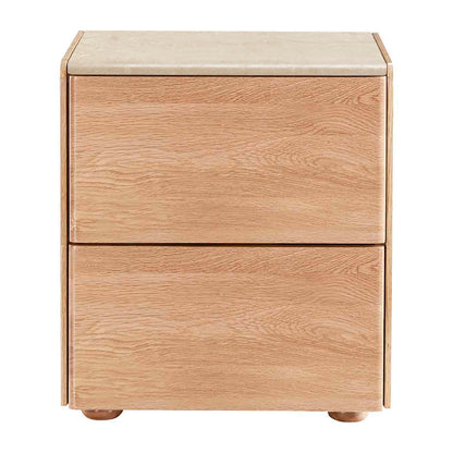 Delta Travertine Bedside Table