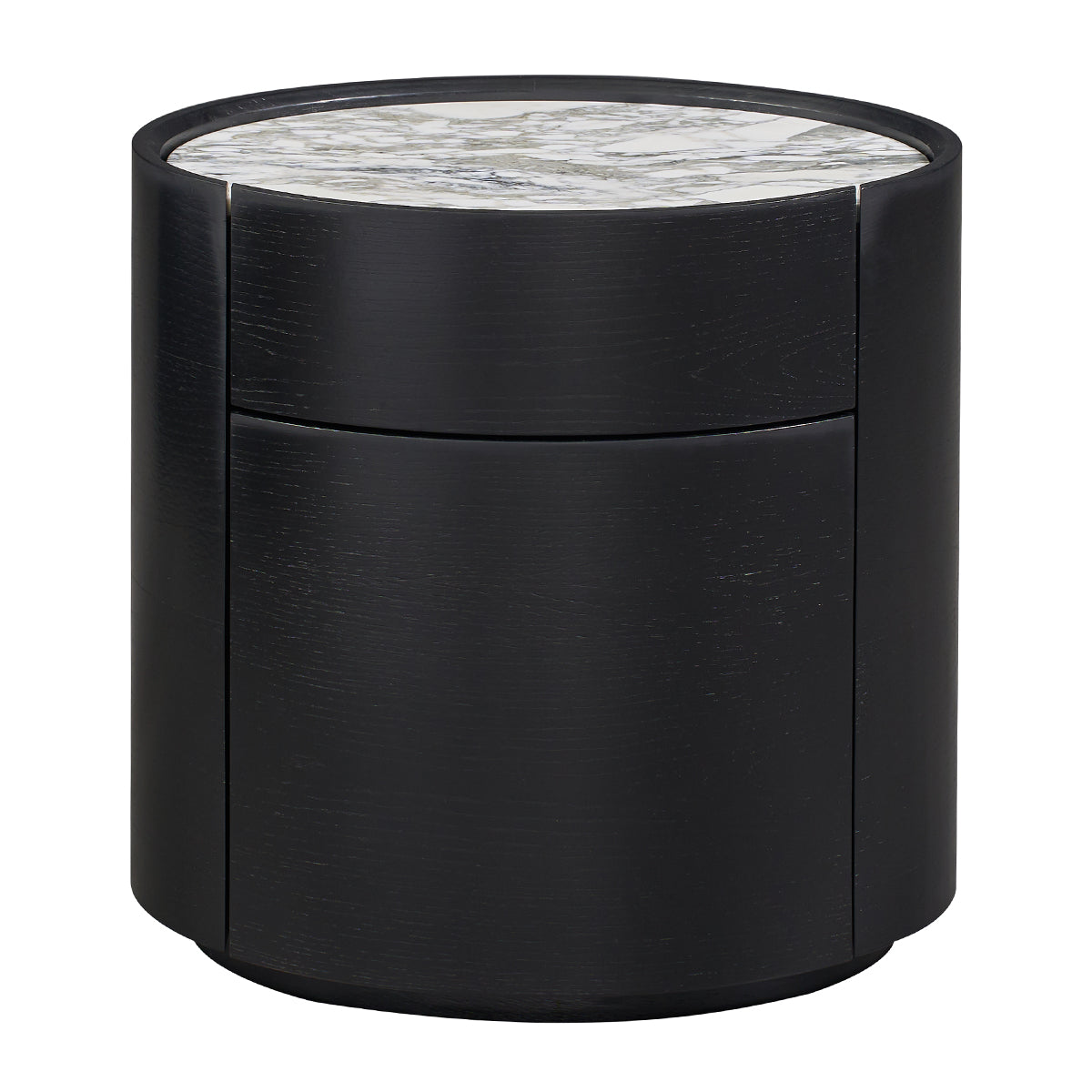 Elle Oval Natural Stone Bedside Table