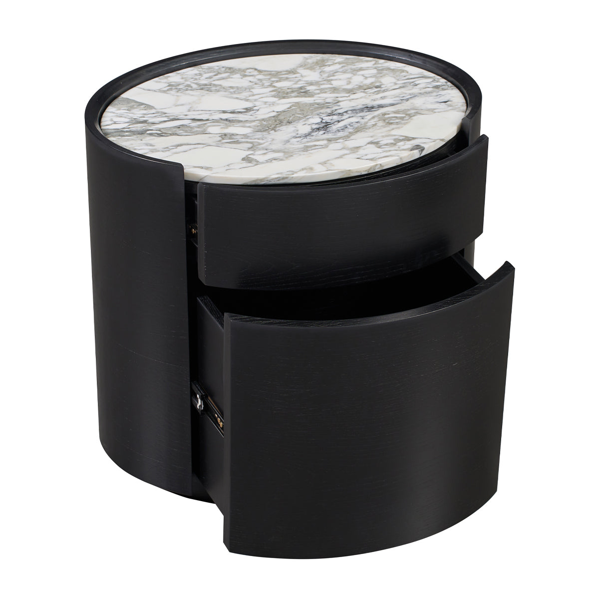 Elle Oval Natural Stone Bedside Table