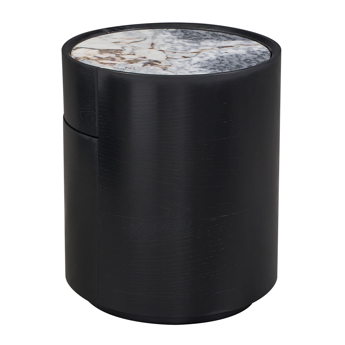 Elle Oval Natural Stone Bedside Table