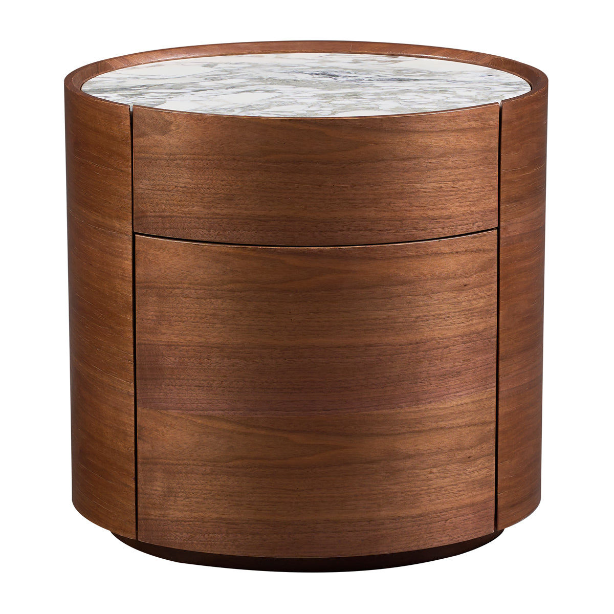Elle Oval Natural Stone Bedside Table