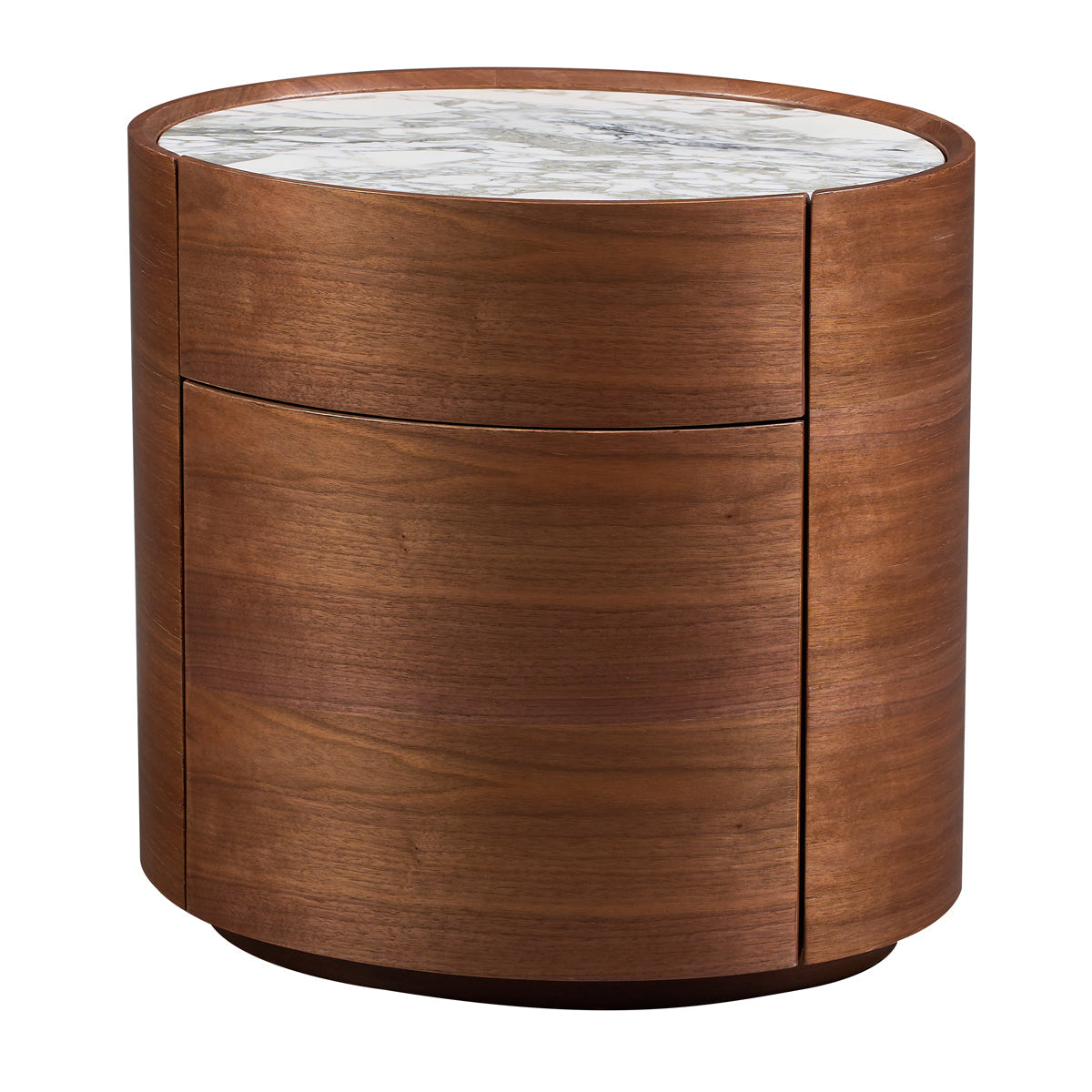 Elle Oval Natural Stone Bedside Table