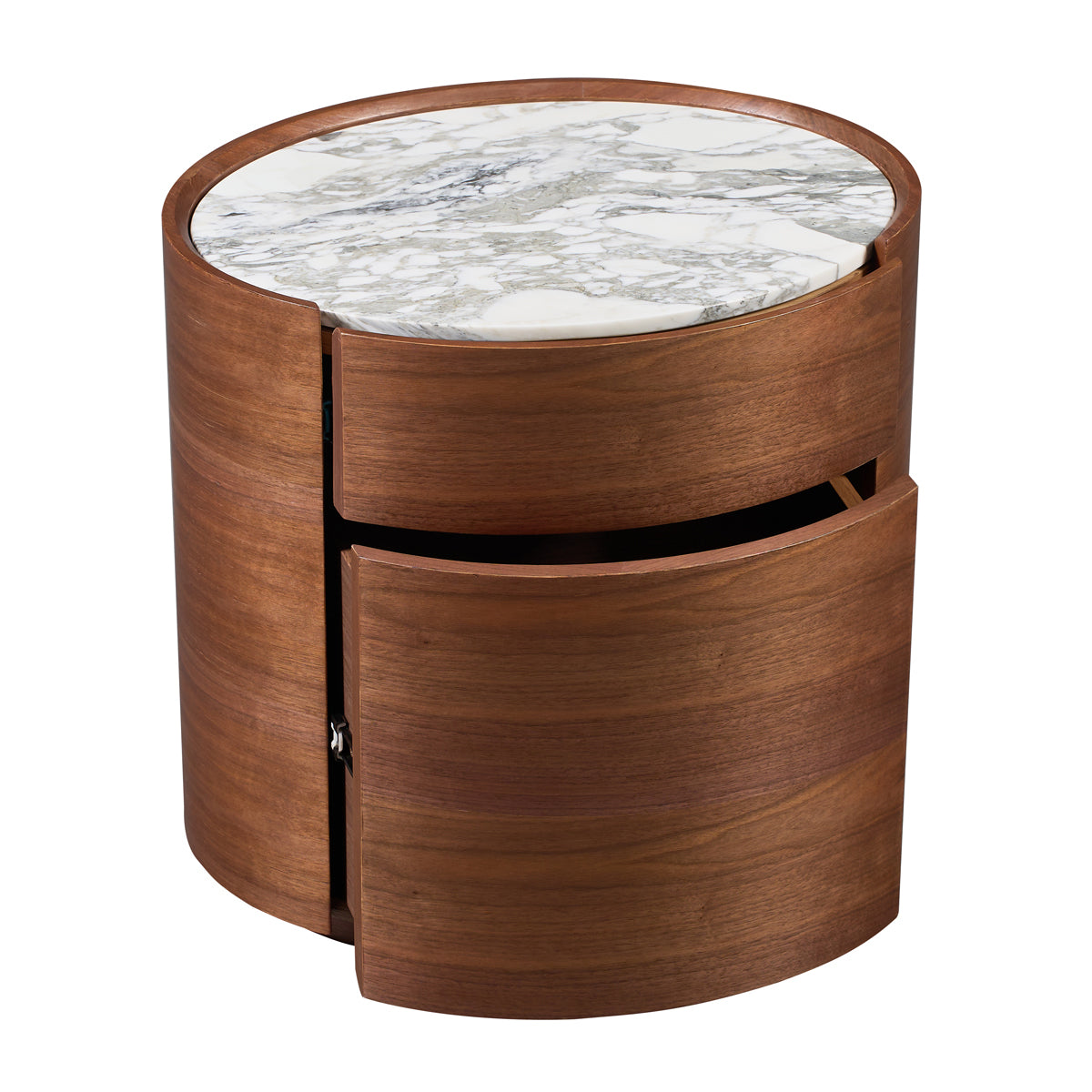 Elle Oval Natural Stone Bedside Table