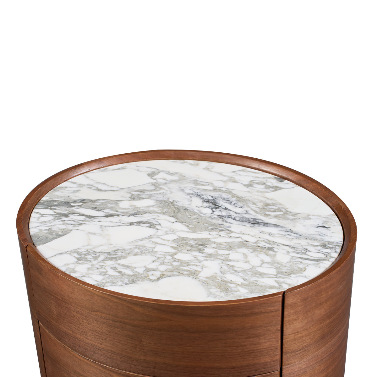 Elle Oval Natural Stone Bedside Table