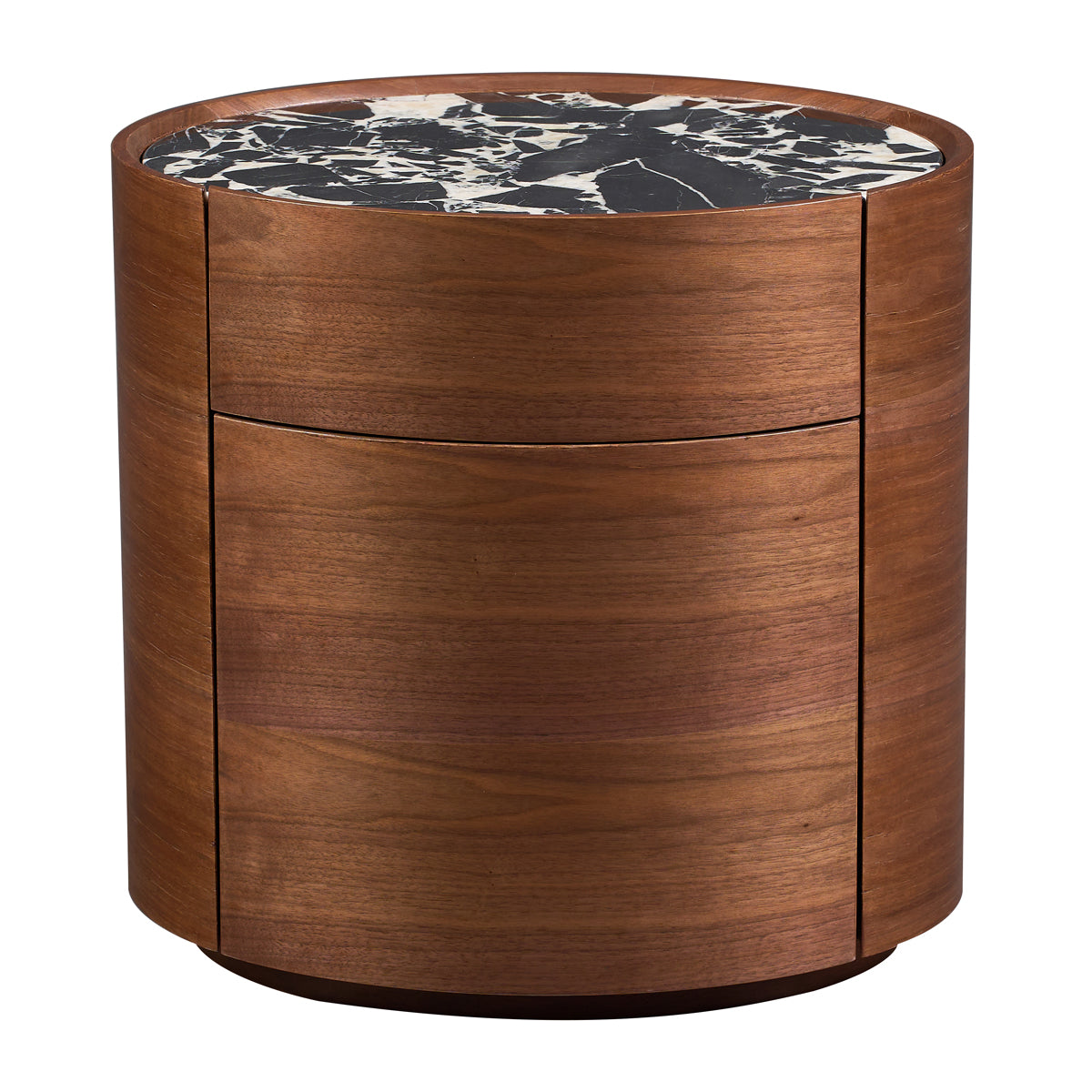 Elle Oval Natural Stone Bedside Table