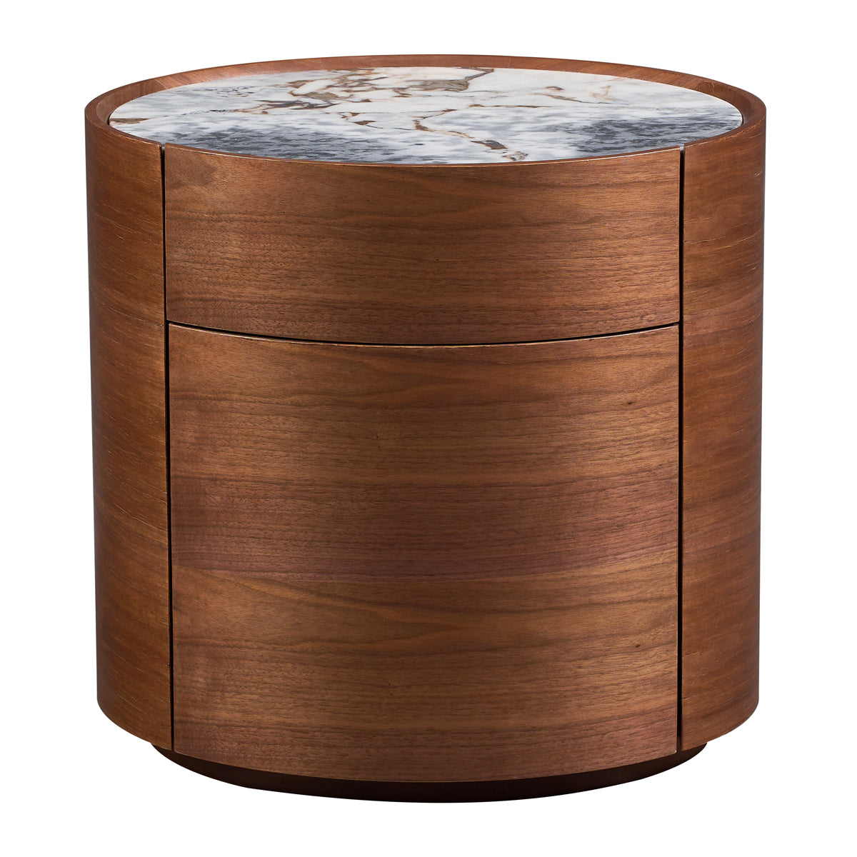 Elle Oval Natural Stone Bedside Table