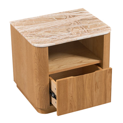 Florentina Natural Stone Bedside Table