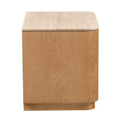 Florentina Natural Stone Bedside Table