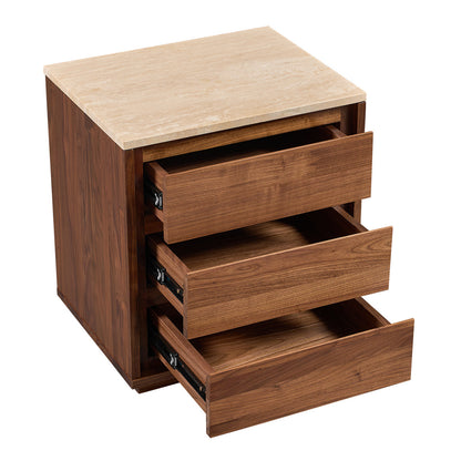 Harvey Natural Stone Bedside Table