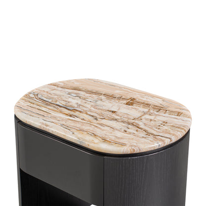 Vittoria Natural Stone Bedside Table