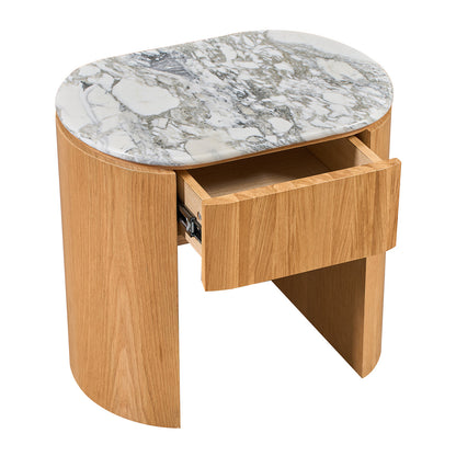 Vittoria Natural Stone Bedside Table