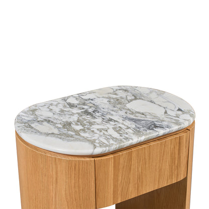 Vittoria Natural Stone Bedside Table