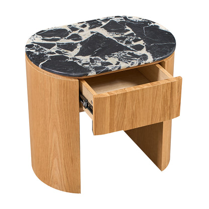 Vittoria Natural Stone Bedside Table