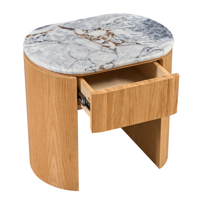 Vittoria Natural Stone Bedside Table