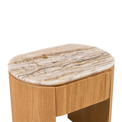 Vittoria Natural Stone Bedside Table