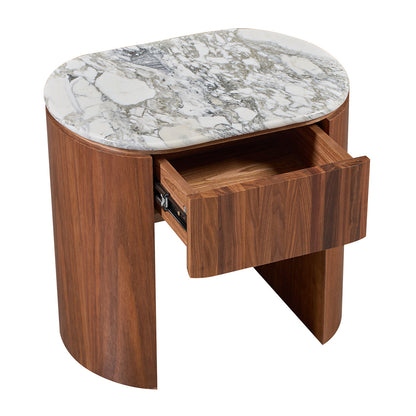 Vittoria Natural Stone Bedside Table
