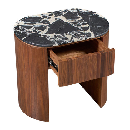 Vittoria Natural Stone Bedside Table