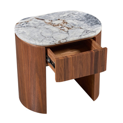 Vittoria Natural Stone Bedside Table