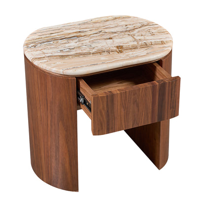 Vittoria Natural Stone Bedside Table