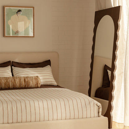 Azzurra Walnut Floor Mirror