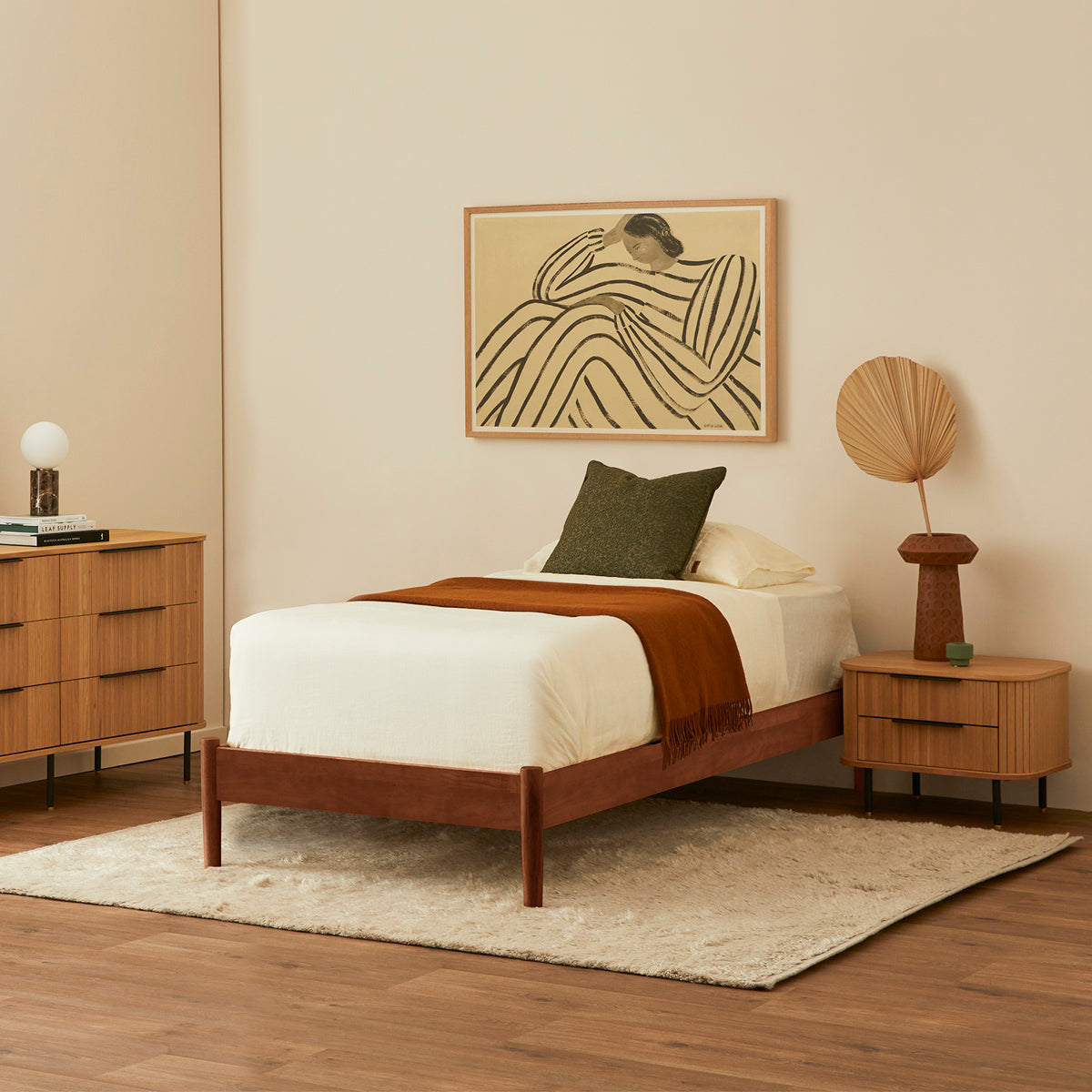 Luna Timber Single Bed Frame