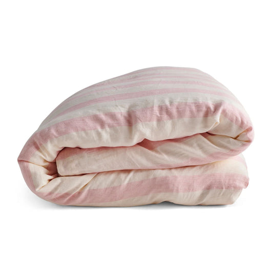 Candy Stripe Linen Quilt Cover