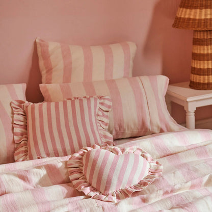 Candy Stripe Linen Quilt Cover