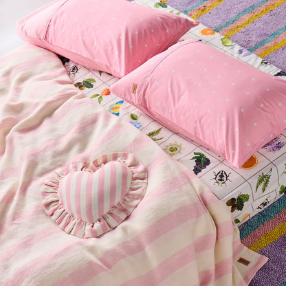 Candy Stripe Linen Quilt Cover