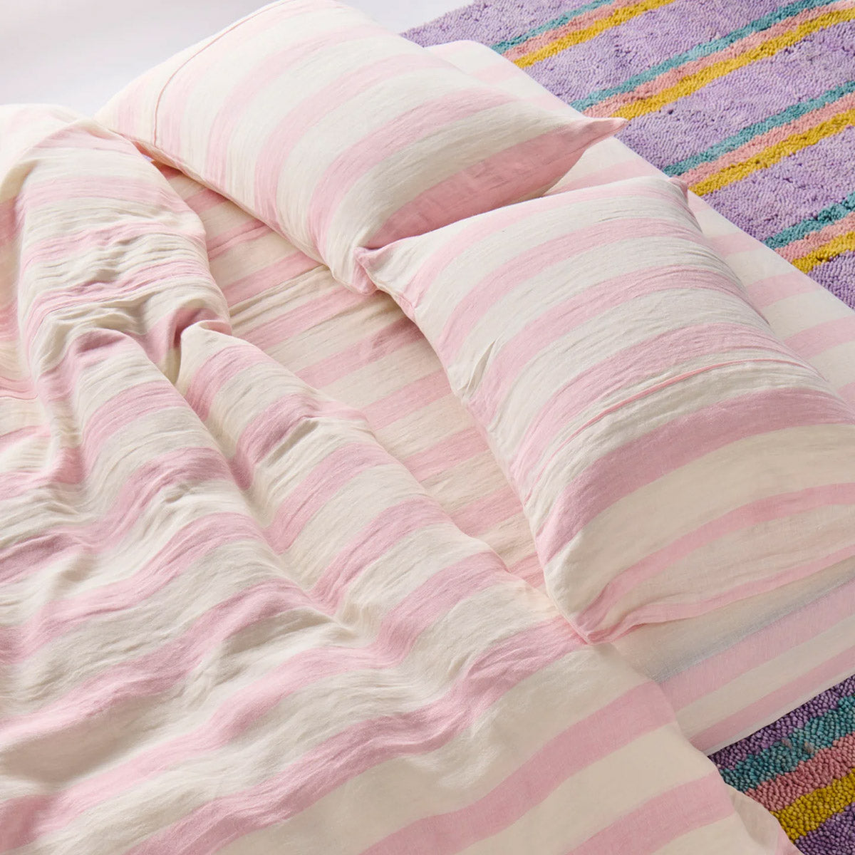 Candy Stripe Linen Pillowcases