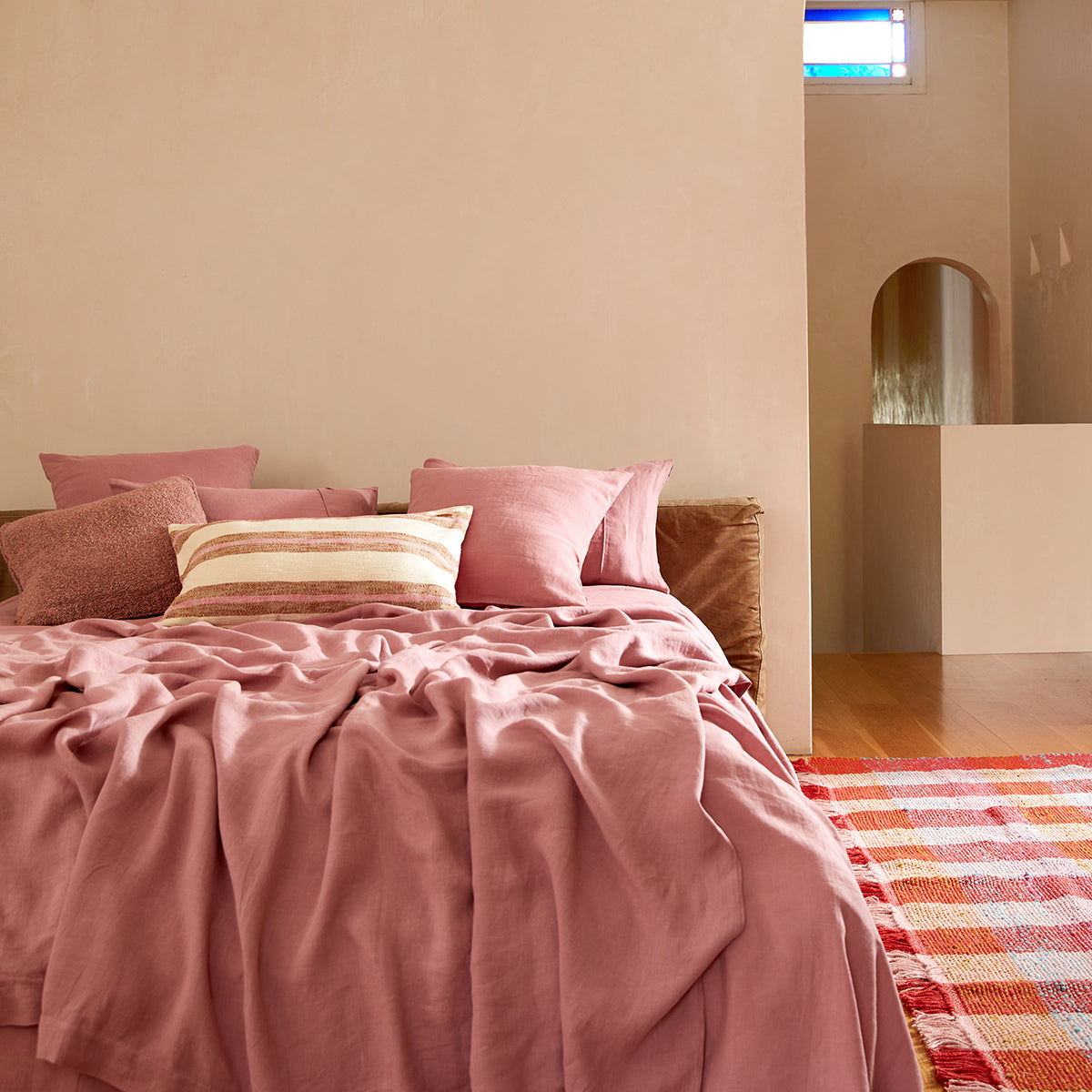 Peony Linen Quilt Cover