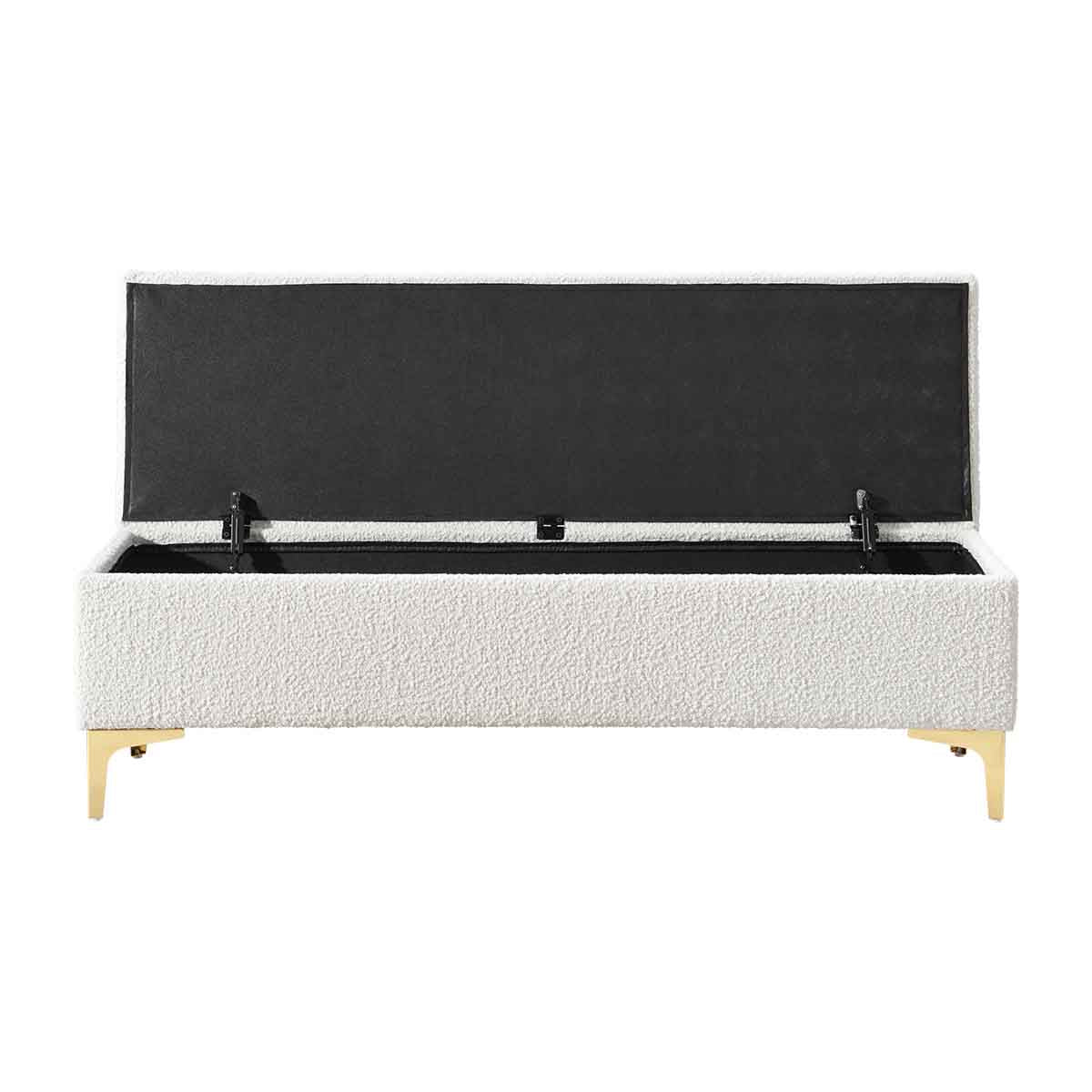 Georgia Boucle Storage Bench