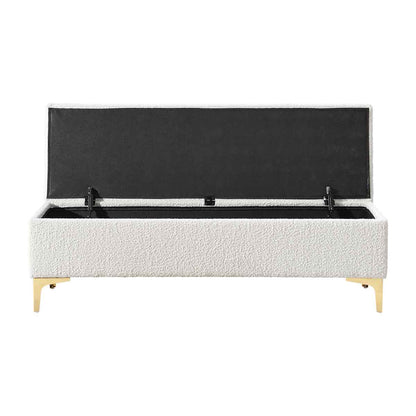 Georgia Boucle Storage Bench
