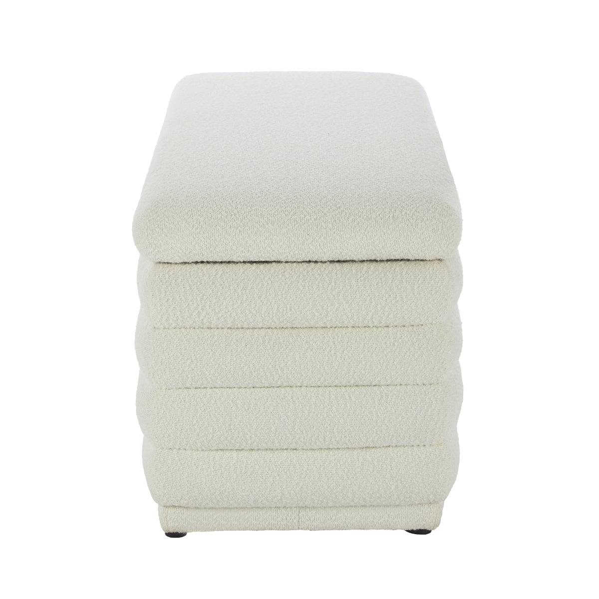 Naomi Boucle Storage Bench