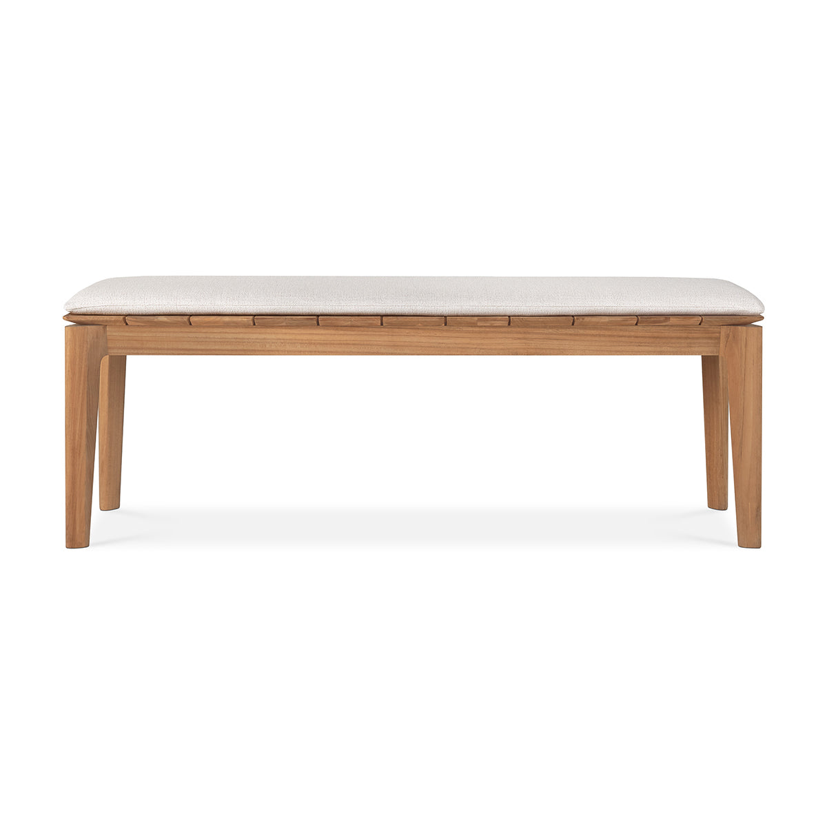 Bok Outdoor Fabric 2 Seater Bench (Teak, Off White)