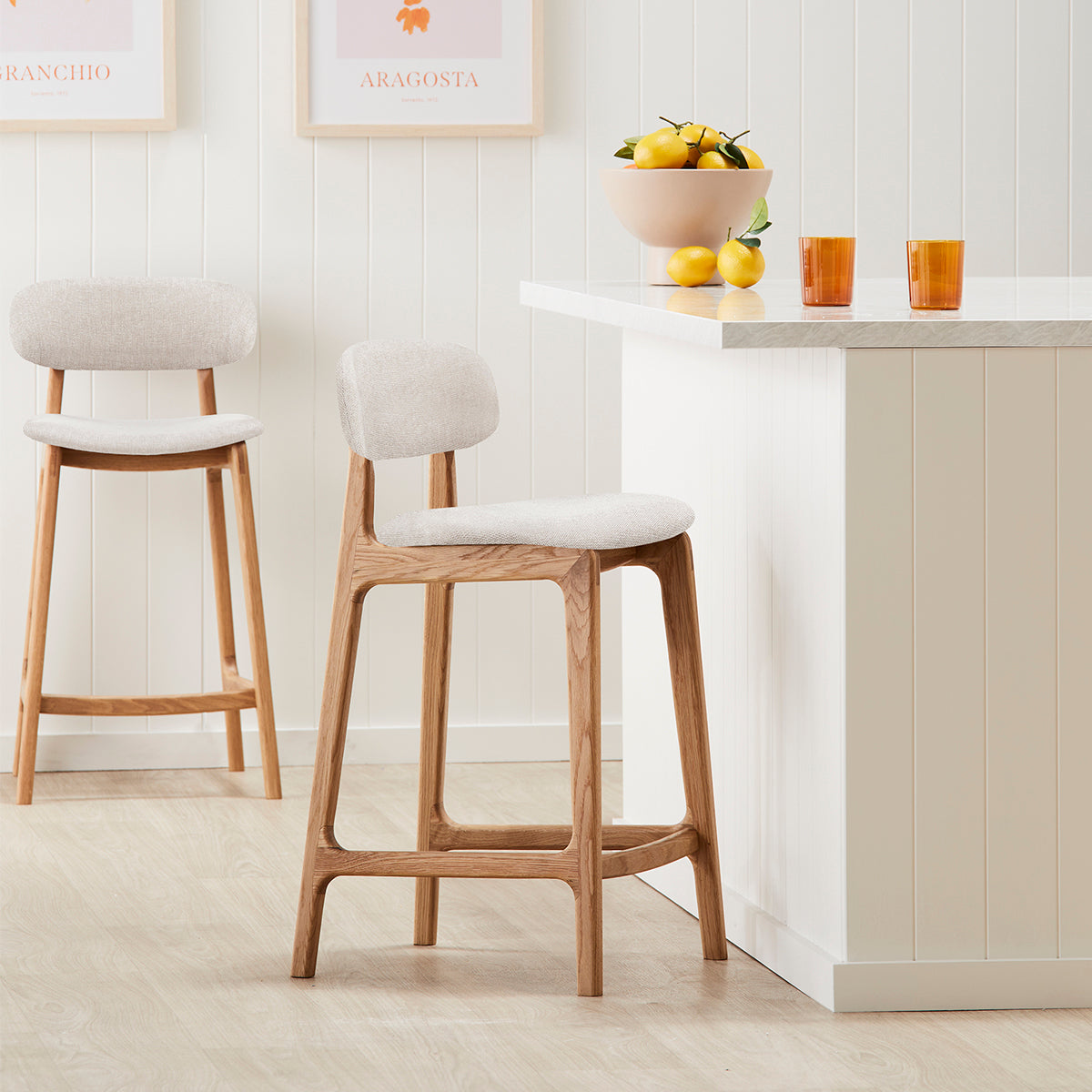 Alaska Fabric Bar Stool