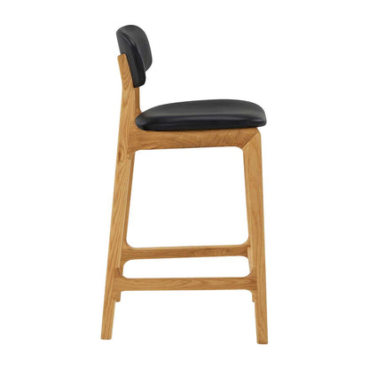 Alaska Leather Bar Stool