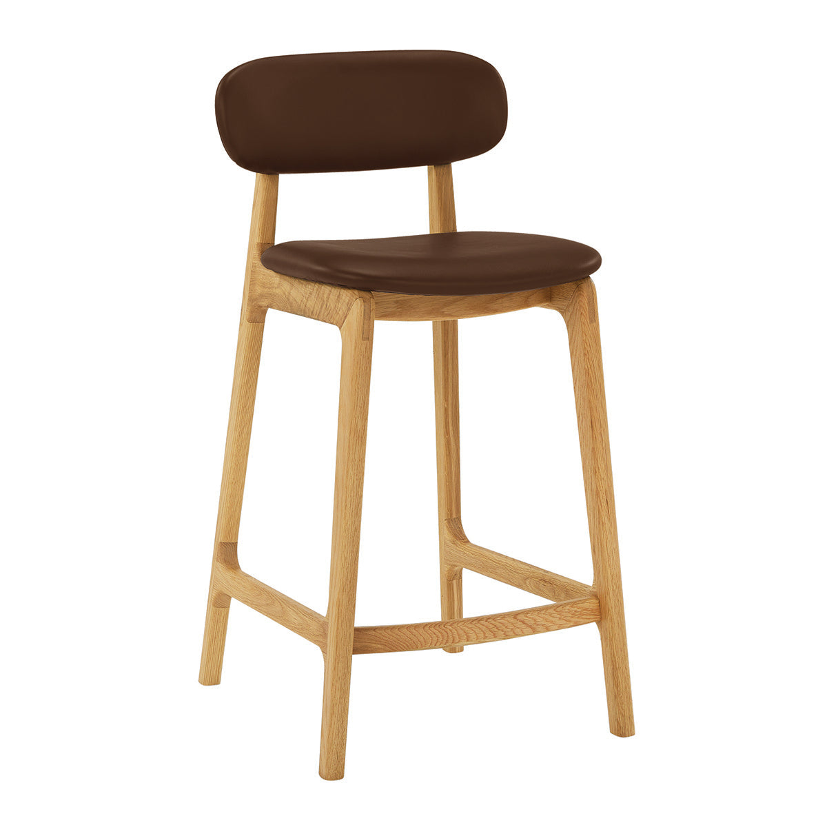 Alaska Leather Bar Stool