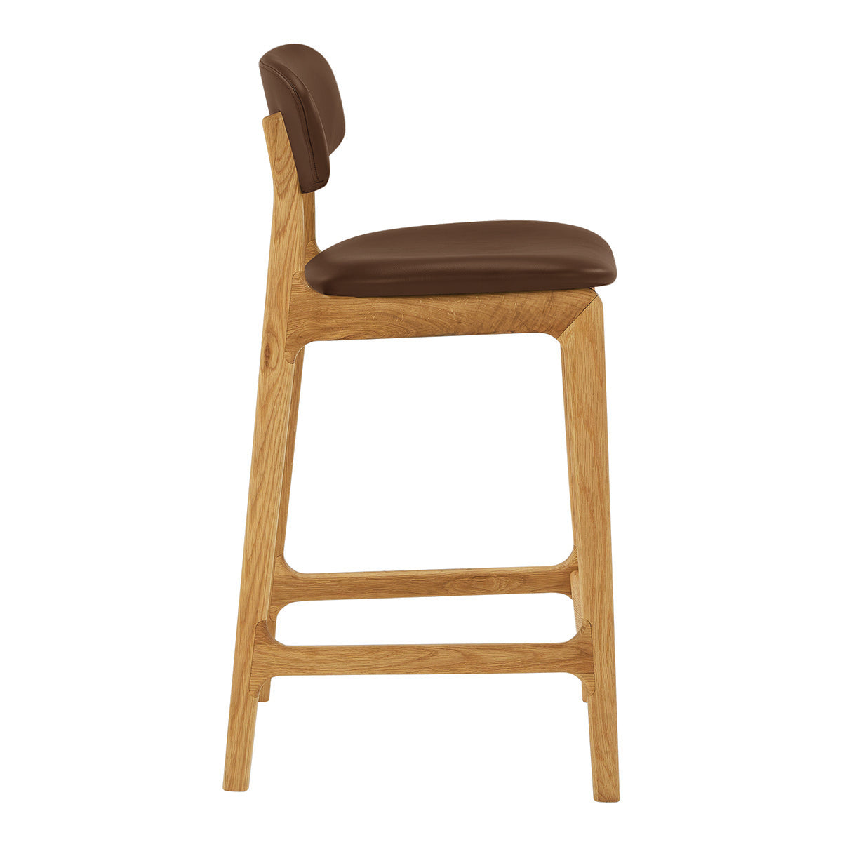 Alaska Leather Bar Stool