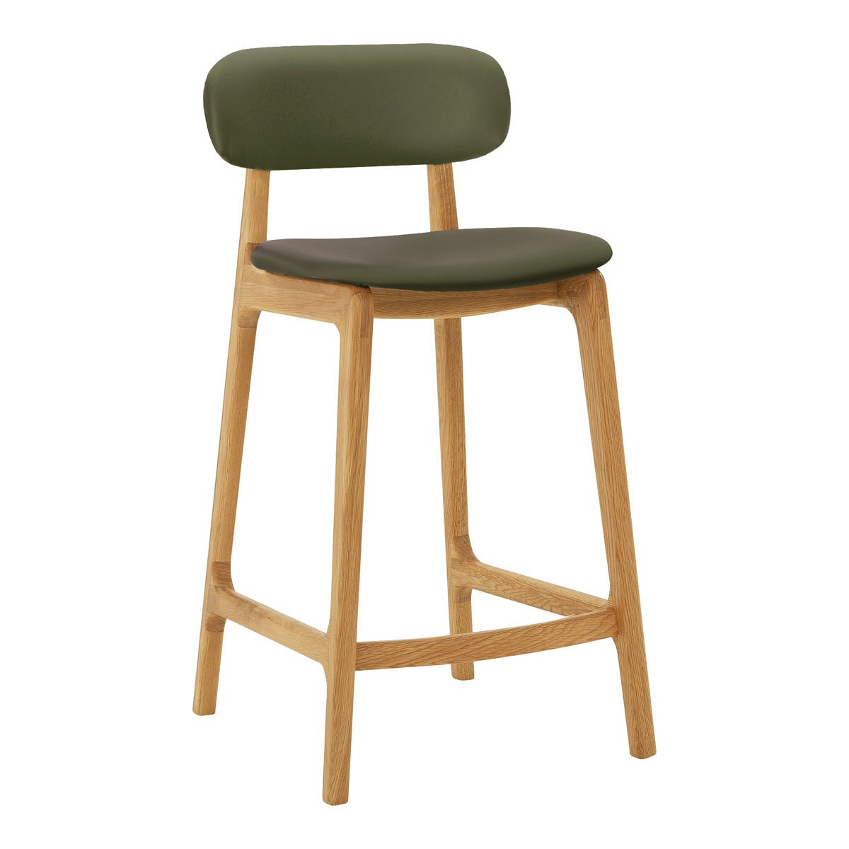 Alaska Leather Bar Stool