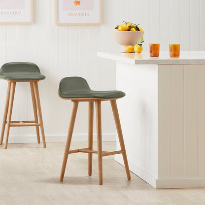 Capa Leather Bar Stool