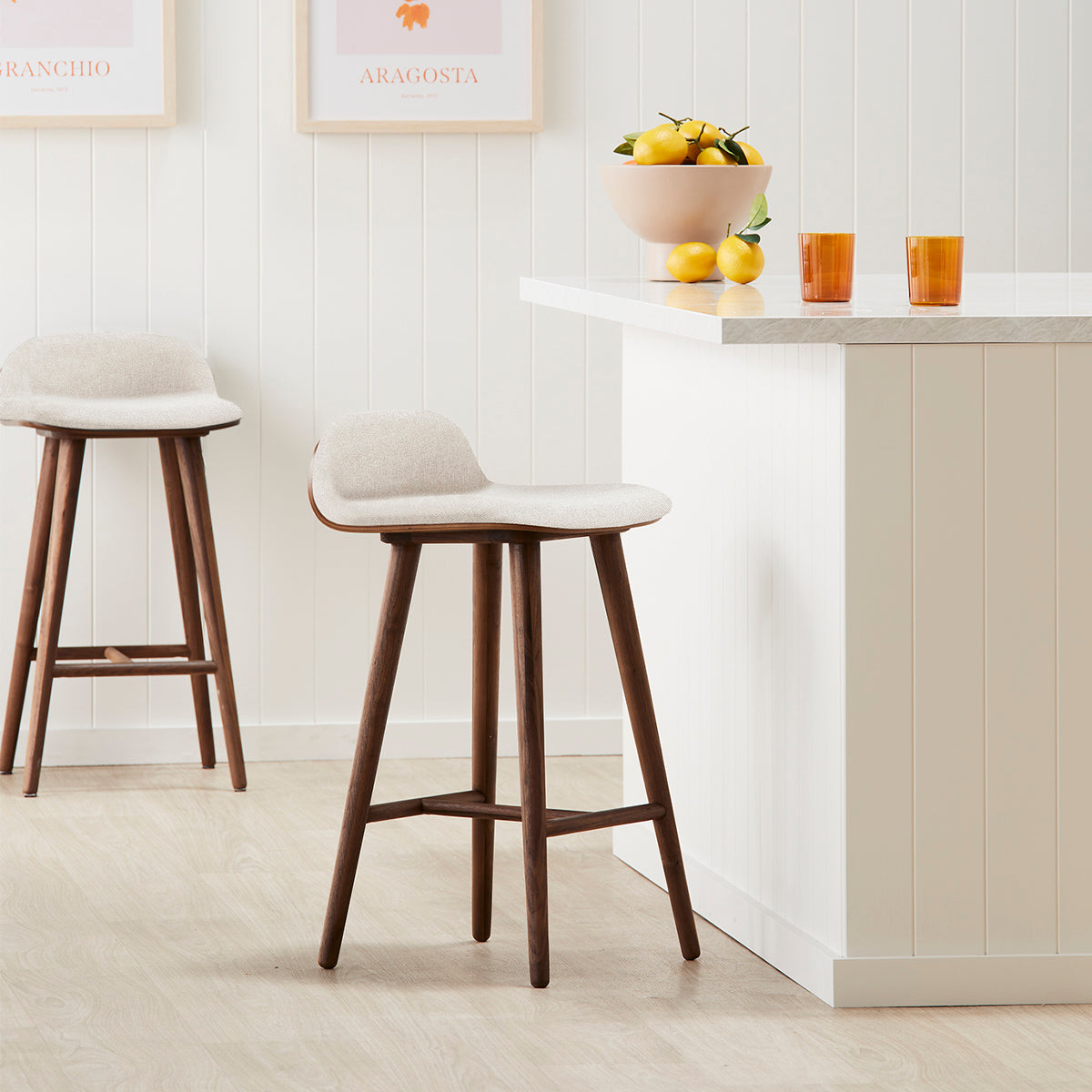 Capa Fabric Bar Stool