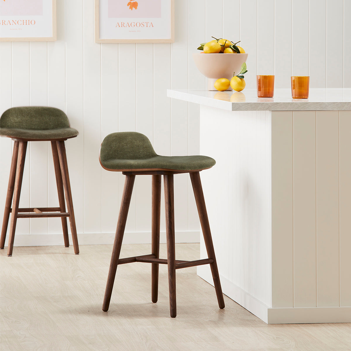 Capa Fabric Bar Stool