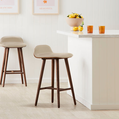 Capa Leather Bar Stool