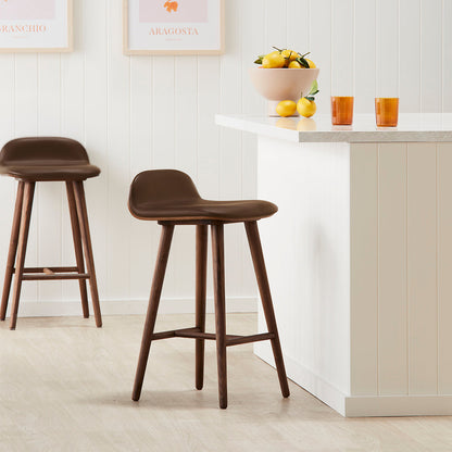 Capa Leather Bar Stool