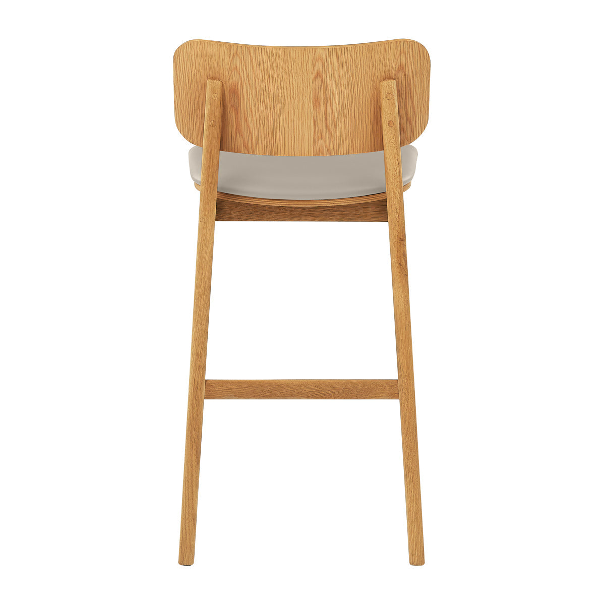 Flair Rattan Leather Bar Stool