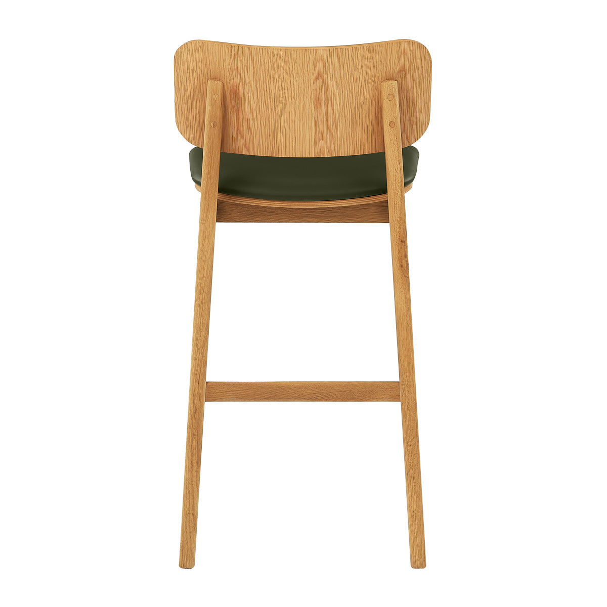 Flair Rattan Leather Bar Stool